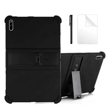 

For Huawei MatePad 10.4 2020 Kids Friendly Kickstand Soft Silicone Shockproof Cover for Huawei MatePad 10.1 Case +Film Gift