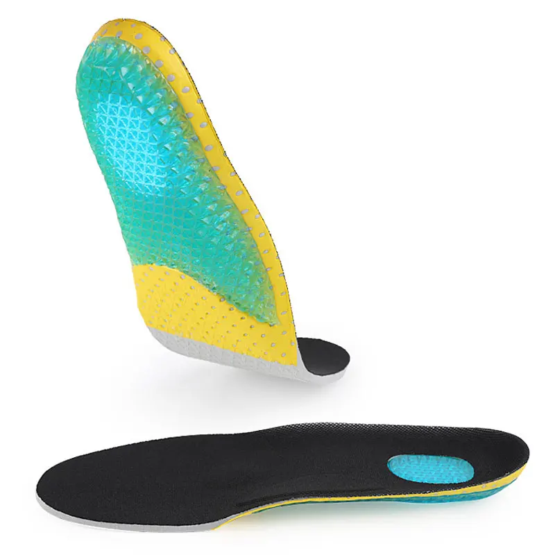 1 пара гелевых стельки вставки для обуви бега походов лучшие длинные мужчин и