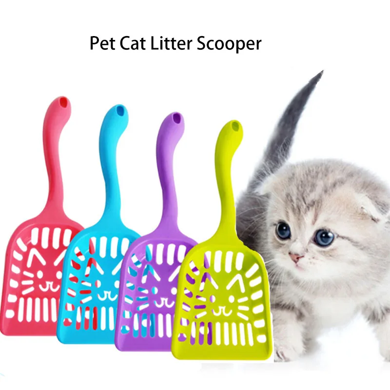 CatLitterScooperPlasticHollowPussyLitterSifterScoopErgonomic