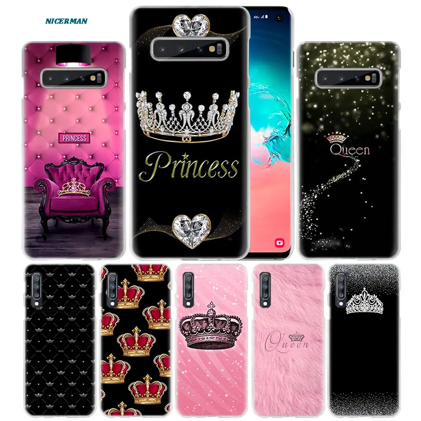 

Mom Queen Princess Case for Samsung Galaxy Note 10 5G 9 8 S10 S9 S8 Plus A50 A40 A70 A20 e Note10 + PC Phone Coque Cover A10 s