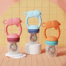 Chupete de alimentación con forma de dibujos animados para bebé, chupete de silicona de grado alimenticio para cuidado de los dientes, alimentador de comida para niño pequeño