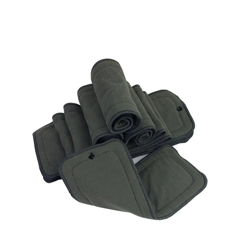 Pañal reutilizable de carbón de bambú, insertos de algodón de bambú, tela de cáñamo, cambiador de pañal de microfibra, lavable, nuevo