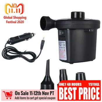

Portable DC 12v Electric Air Pump Air Mattress Boat Car Auto Air Inflatable Pump For Car Camping Inflator 70W