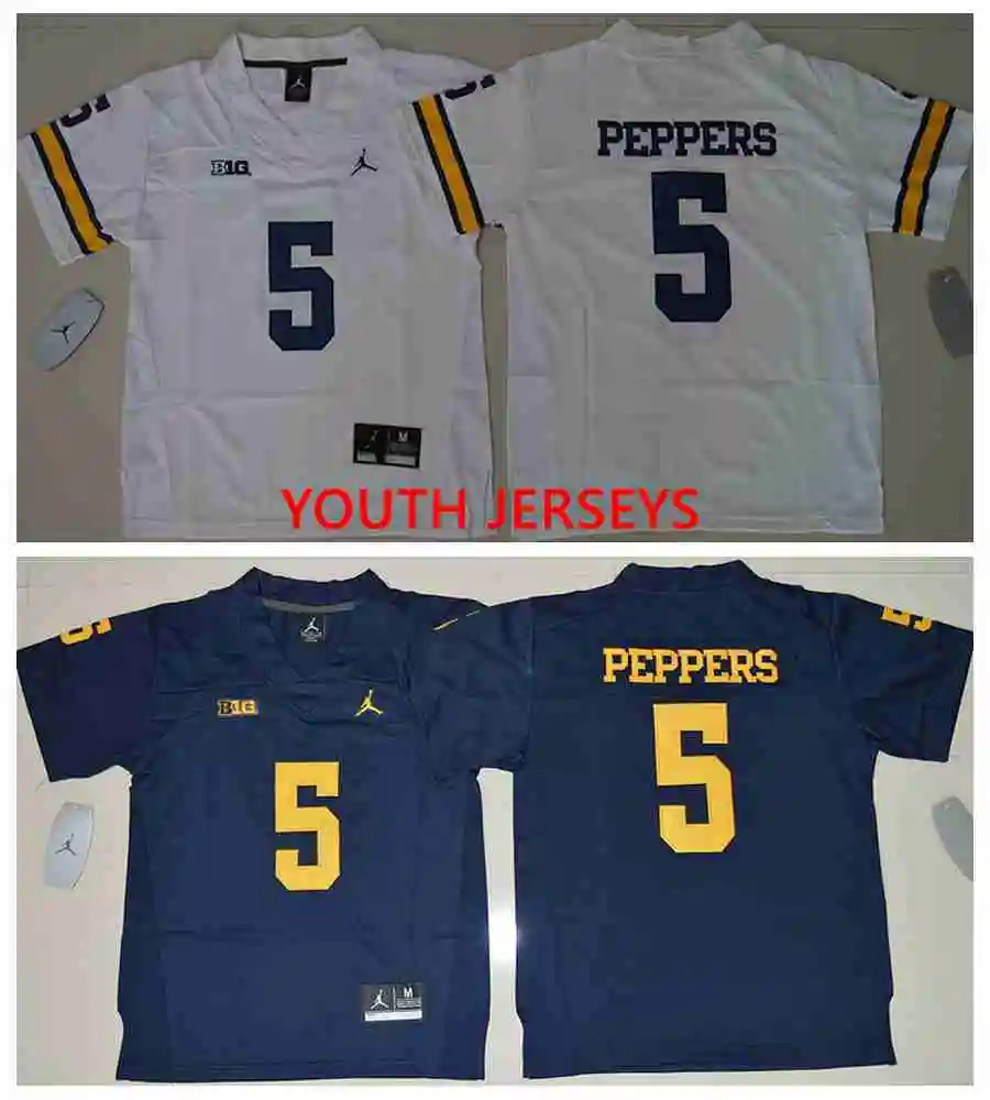 Новинка, Мичиган росомахи ing Jabrill Peppers для молодежи Джерси