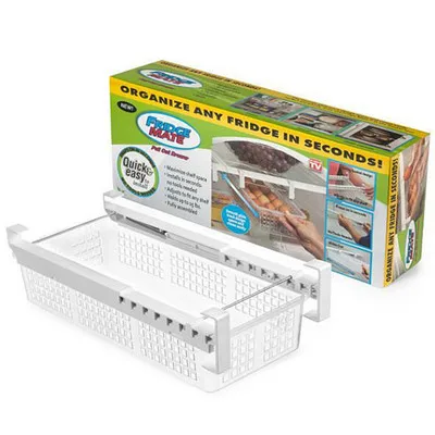 

2020 New Refrigerator Storage Box Kitchen Fridge Freezer Pull Out Drawer Storage Organizer Rack Shelf Holder Space Saver