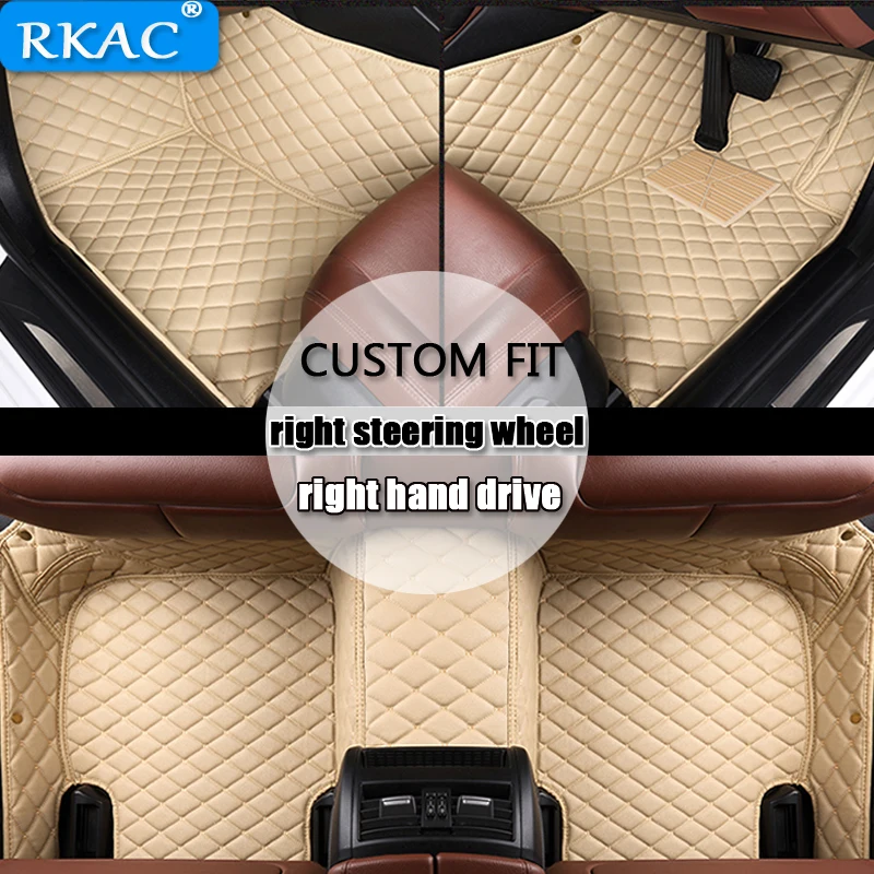 Автомобильные коврики RKAC для правой руки Audi a6 c7 a5 q3 tt cc a3 8v a4 b7 b8 b9 q7 q5 аксессуары