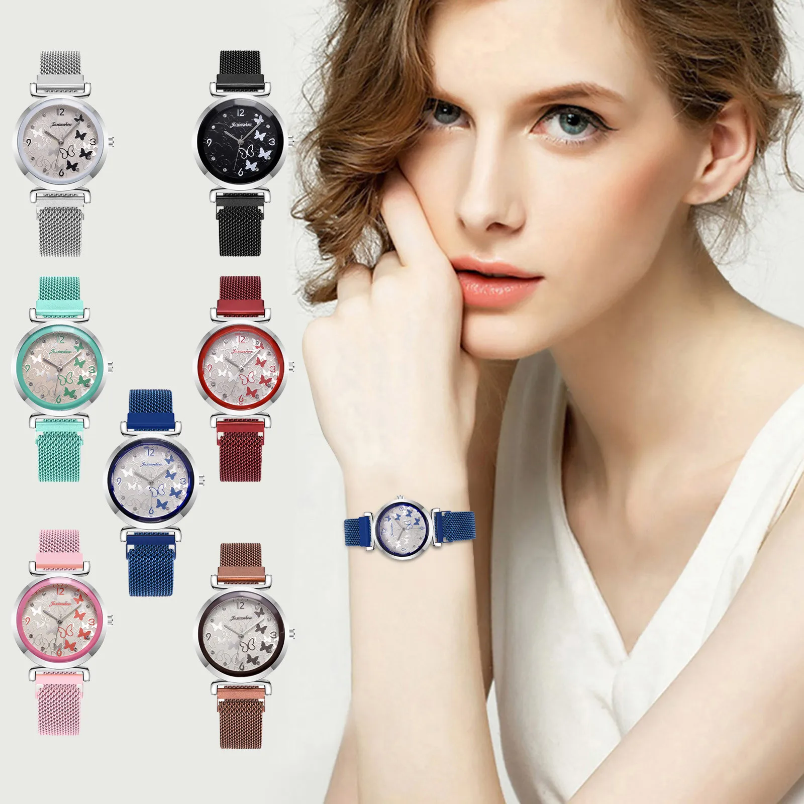 2020 Women Watch Modiya Ladies Buckle Strap Steel Strap Fine