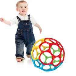 Grands hochets pour bébé, développement de l'intelligence, préhension des gencives, boule à main, cloche, morsure amusante, trous de capture, jouets pour enfants, nouvelle collection 2021 