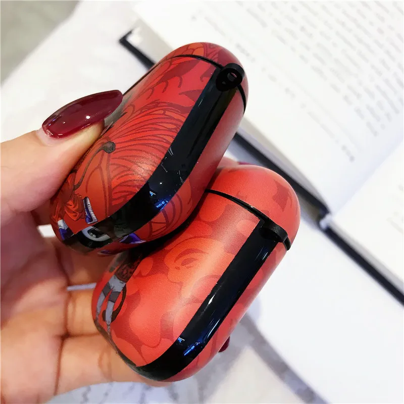 Cartoon anime Pattern For Apple Airpods Case Funny Cute Bluetooth Earphone Cover Silicone Headphone Case For air pods Pro Funda