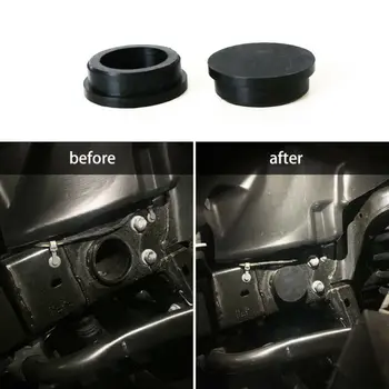 

New Arrival High Quality 2pcs Front Girder Tube Frame Hole Cover Rubber Plugs For Jeep Wrangler JL 2018-20