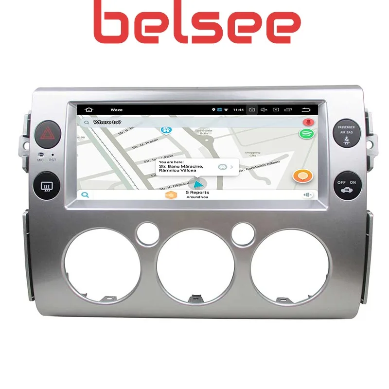 Belsee 10,2" 4 Гб+ 64 Гб DSP ips экран Android 9,0 автомобильный радио мультимедиа аудио для Toyota FJ Cruiser 2006 2010- gps навигация