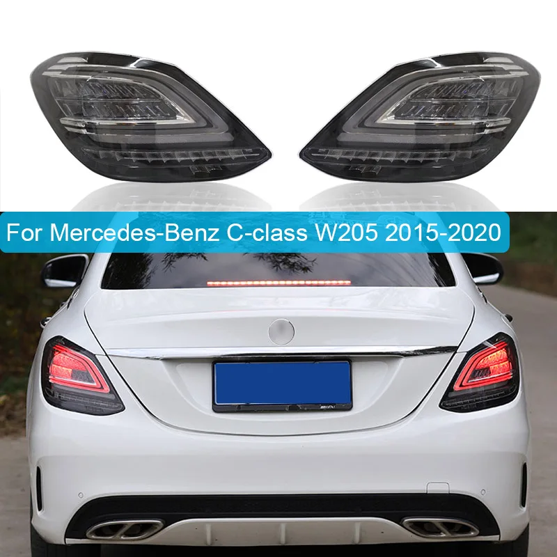 Car Styling Tail Lamp case For Mercedes-Benz C-class W205 taillights Lights C180 C200 C260 C63 LED Turn Signal Brake | Автомобили и