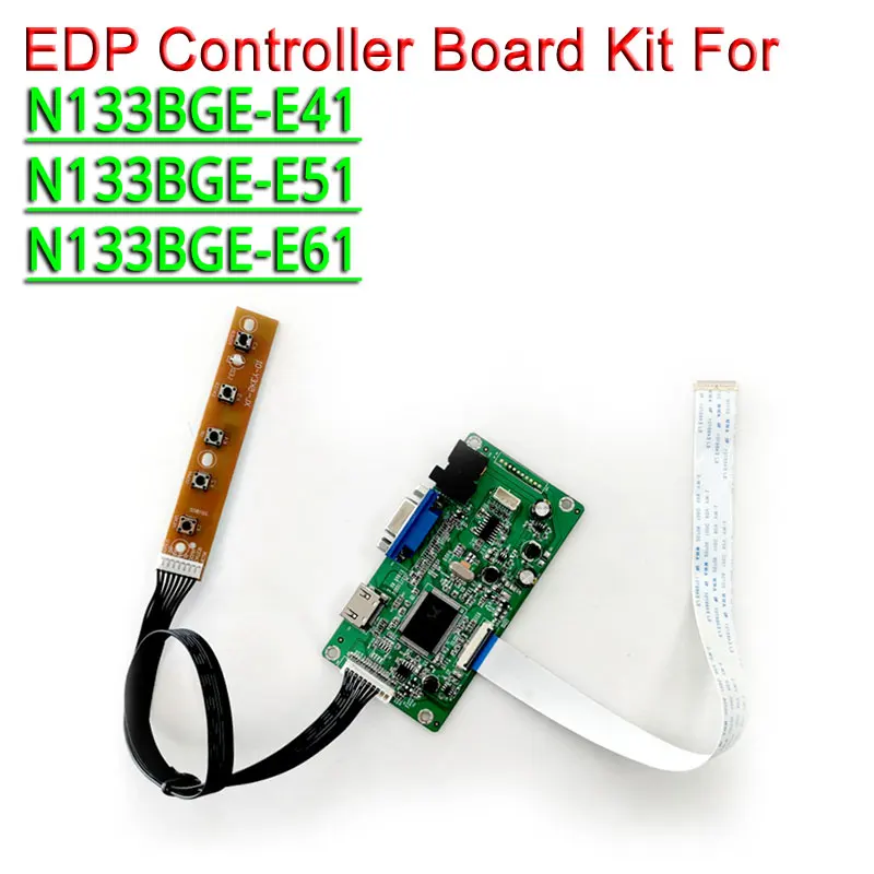 Для N133BGE-E41/E51/E61 1366*768 13," ноутбук ПК панель HDMI+ VGA дисплей Контроллер привод плата WLED EDP 30 контактов DIY kit
