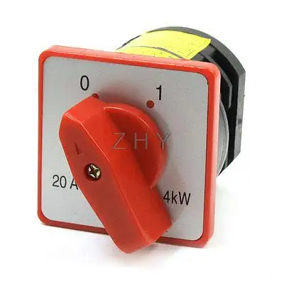 

HZ5-L03 AC 380V 20A ON/OFF 8 Screw Terminals Rotary Cam Changeover Switch