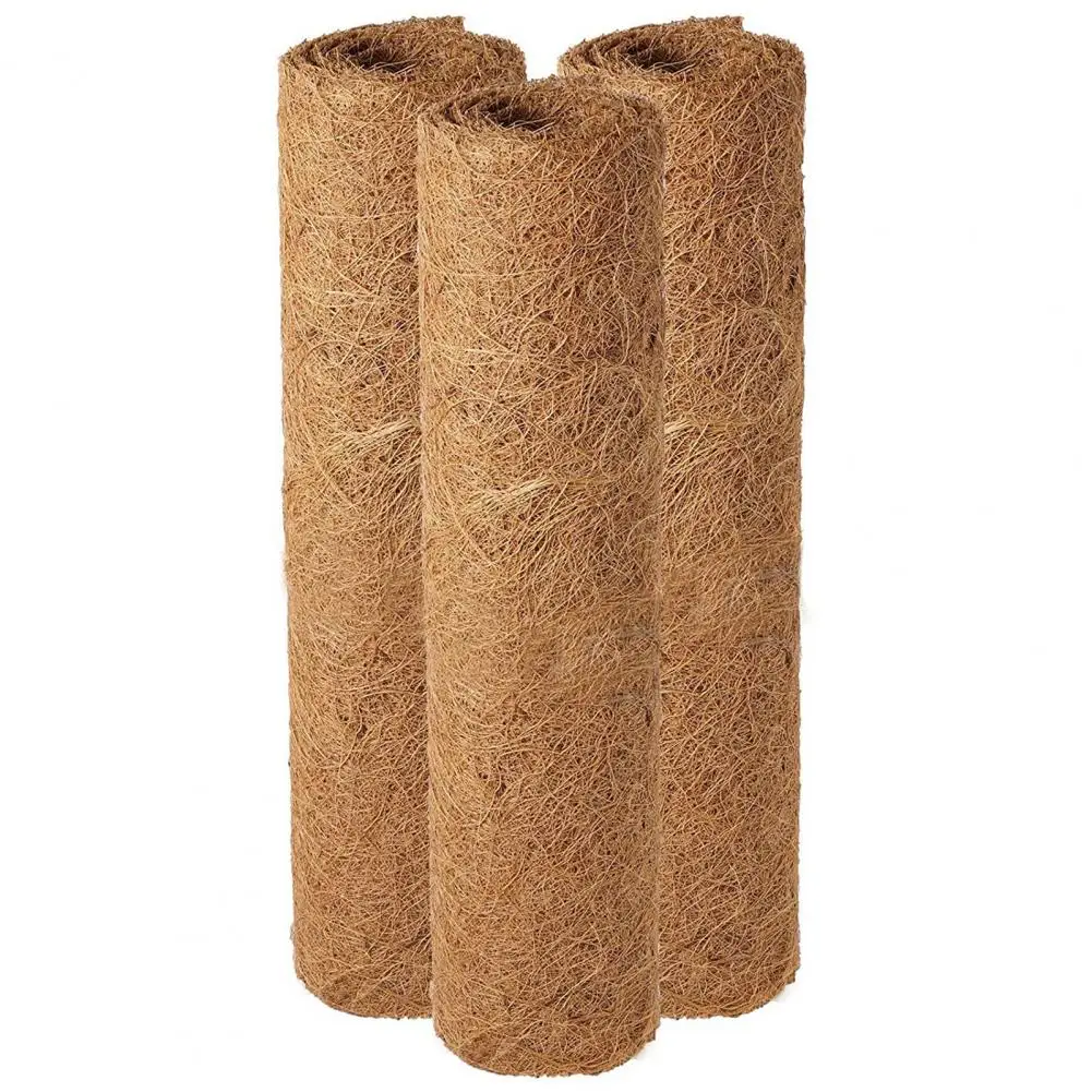 3Pcs Coconut Coir Liner Roll Breathable Tear-Resistant Coir Coconut Planter Liner Garden Decoration 30cm x 100cm