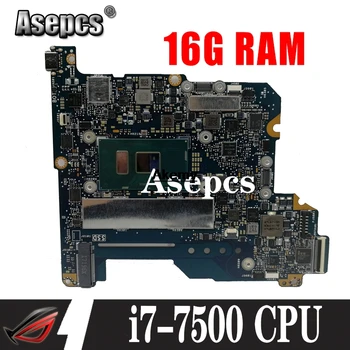 شراءAkemy ل For Asus ZenBook 3 UX390 UX390U UX390UA UX390UAK UX390UAK اللوحة الأم للكمبيوتر المحمول I7-7500 وحدة المعالجة المركزية 16 جيجابايت RAM 100% اختبار Mainboard