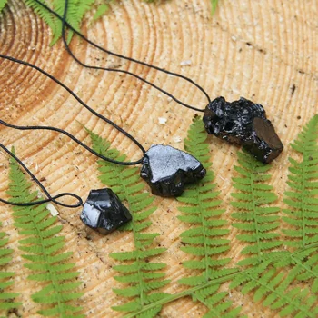 

1pcs Elite Shungite Pendant from Russia // EMF Protection Vibration // Shungite Jewelry Energy Crystal
