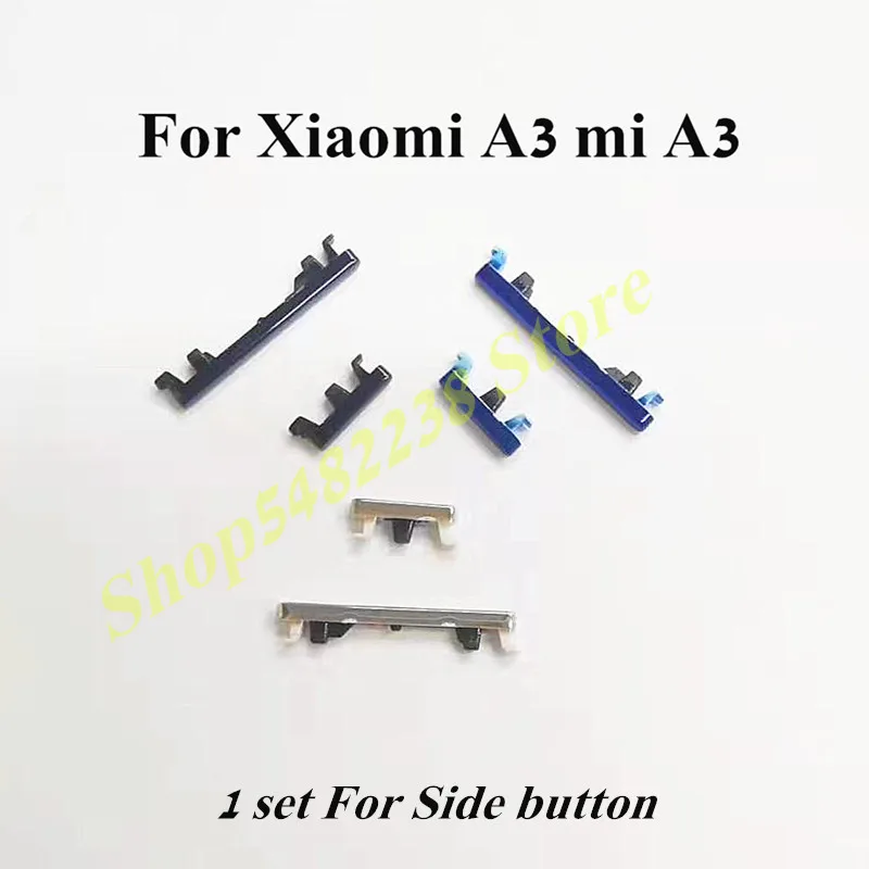 100% Original Power side button For Xiaomi A3 mi Volume ON OFF Keys Case Cover Replacement parts | Мобильные телефоны и