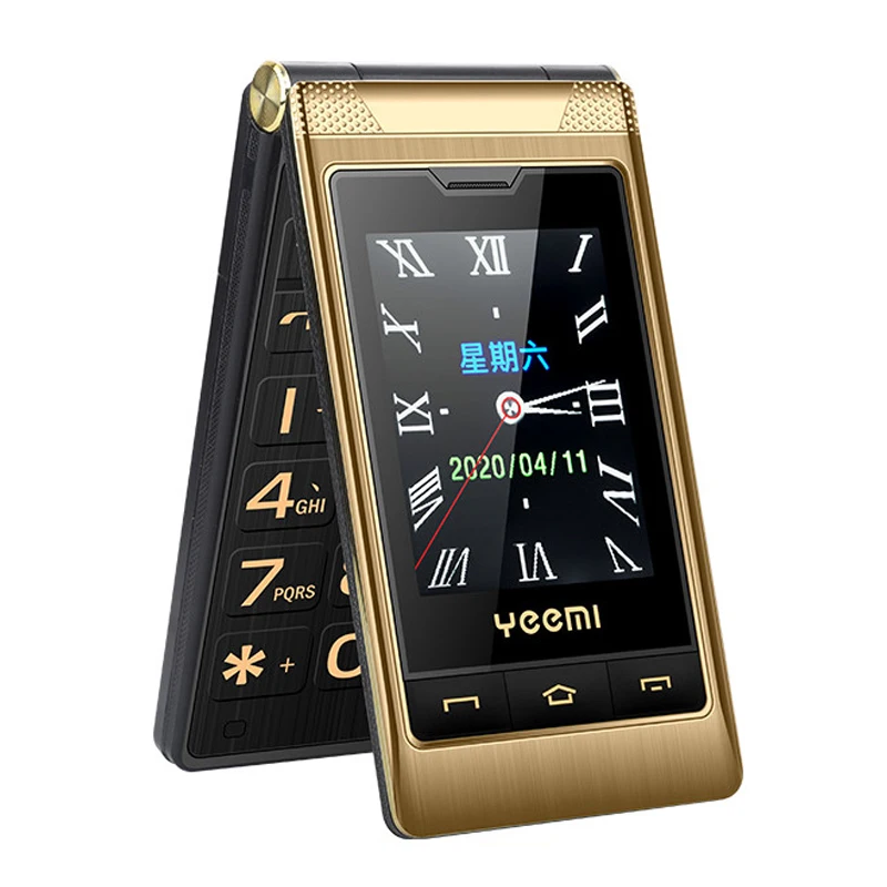 Tasa de descuento Teléfono móvil con pantalla dual de 3,0 pulgadas, dispositivo con dial de velocidad, llamada de emergencia, FM, pantalla táctil, botón de teclado ruso, G10-C, regalo qVgYLzlX