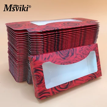

Eyelash Blank Eyelashes Package Multicolor Soft Paper Boxes Eyelashes DIY Logo Packing Customize Storage Lashes Case