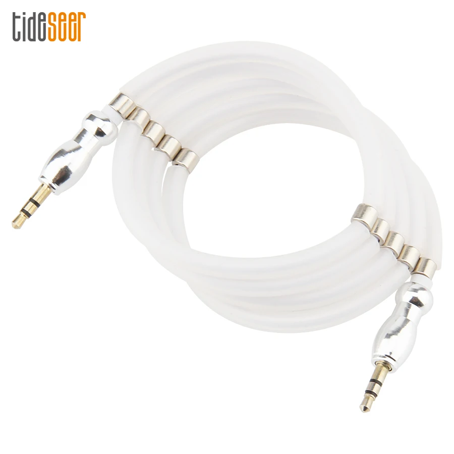 US $1.749.74 1M MM Magnetic 35mm Jack Aux Cable For Headphone PC Car Audio Stereo Extender Cord 35 Speaker Line For Samsung MP34