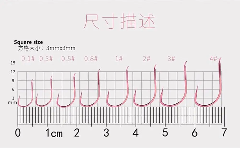 30 шт. рыболовные крючки без колючки#0,1-#4 Высокоуглеродистая сталь углеродистая зеленая и красная розовая Приманка Держатель рыболовный крючок Япония