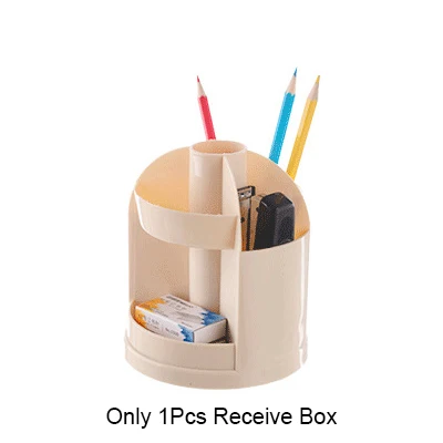 Офисный Органайзер коробки ящики ручки карандаши кисточки горшок держатель для хранения стойка трубы ваза канцелярский Чехол Контейнер для ювелирных изделий - Цвет: Apricot