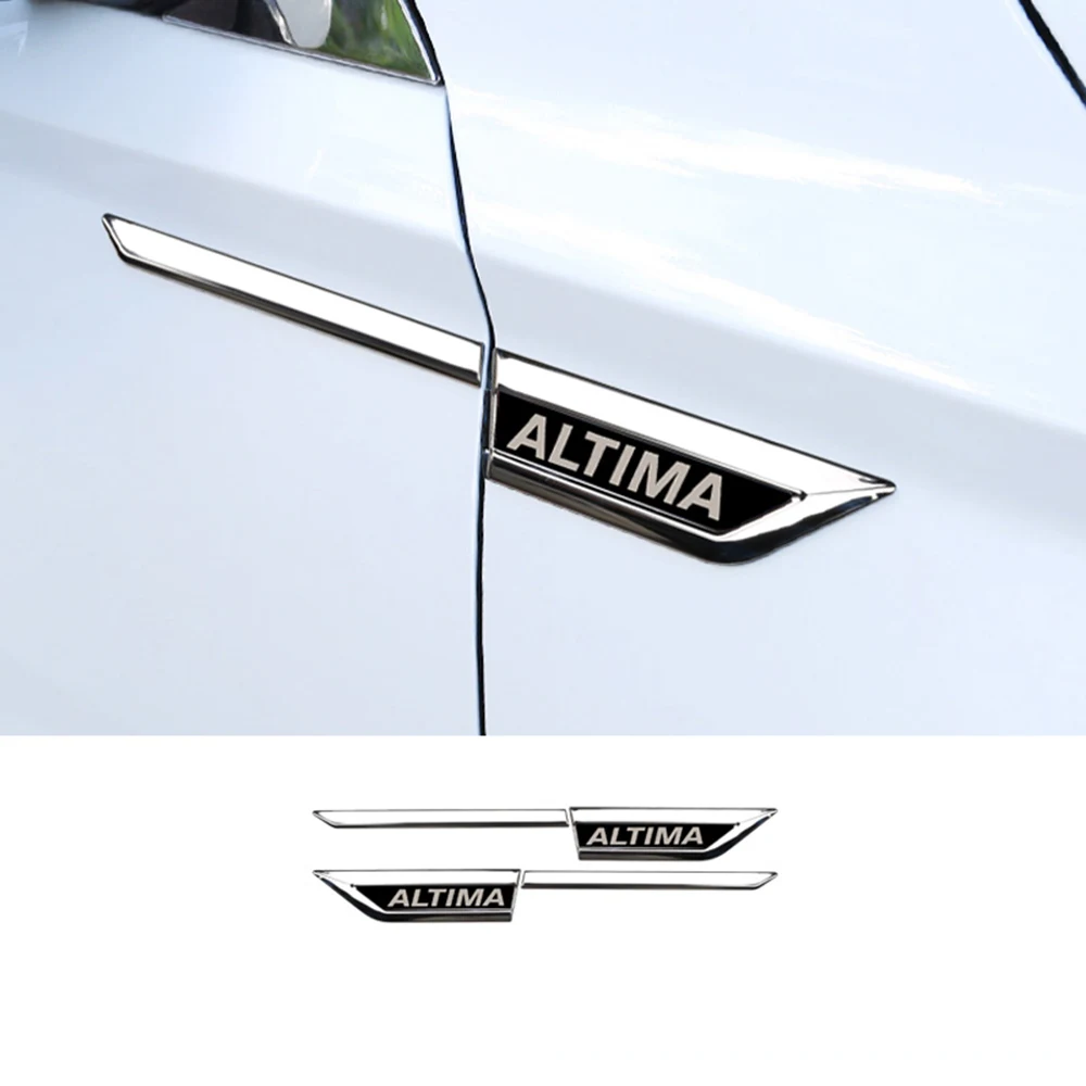 1 пара переднее крыло эмблема наклейка кузова молдинги для Nissan Altima аксессуары Стайлинг автомобиля