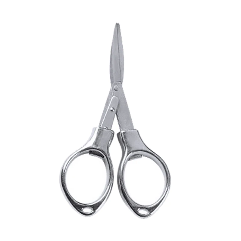 

Portable Folding Fishing Scissors Mini Stainless Steel Key Chain Scissors Pocket Scissors Camping Tools Fishing Accessories Tool