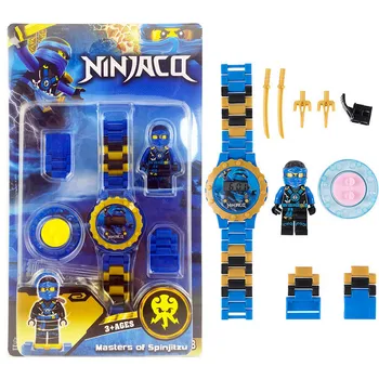 

Ninja Building Blocks Series Watch Batman Iron Man Spider Man Compatible Ninjagoing Toys for Children Gift
