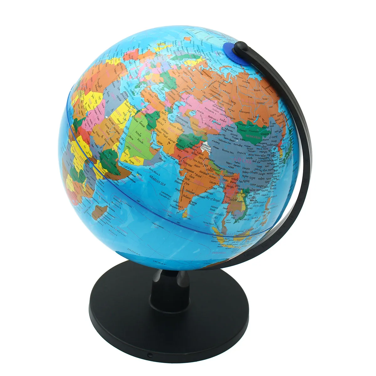 ZJY 25cm World Globe With Swivel Stand Terrestrial Geography Education Toy Map School Supplies Home Decoration Office Ornament
