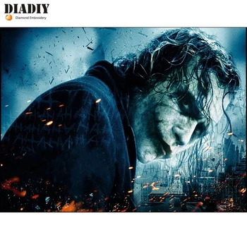 

DIADIY 5D DIY Diamond Embroidery Ghost Makeup Joker Picture Mosaic Diamond Painting Cross Stitch Craft Full Square Paintings Art