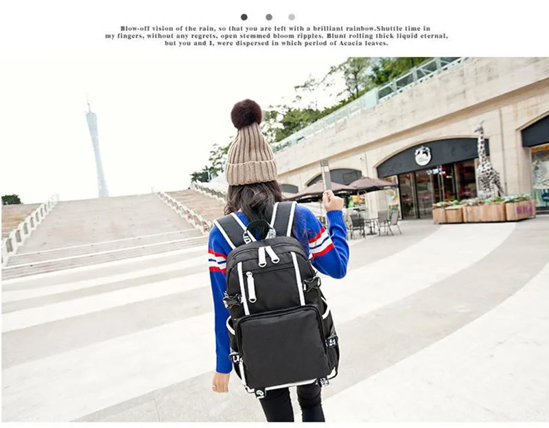 Waliicorners The Seven Deadly Sins School Bag Backpack Cosplay Boys Girls Casual Leisure Travel Bag Students Book Bag for Men Women 21 学生双肩包_欧美学生双肩包-高端大气-欧美旅行-牛津布_07 - 副本