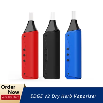 

EDGE V2 Dry Herb Vaporizer 2200mah Portable Vape Pen Kit with 1.2ohm Cleaning Chamber Temperature Control Herbal Vaporizer