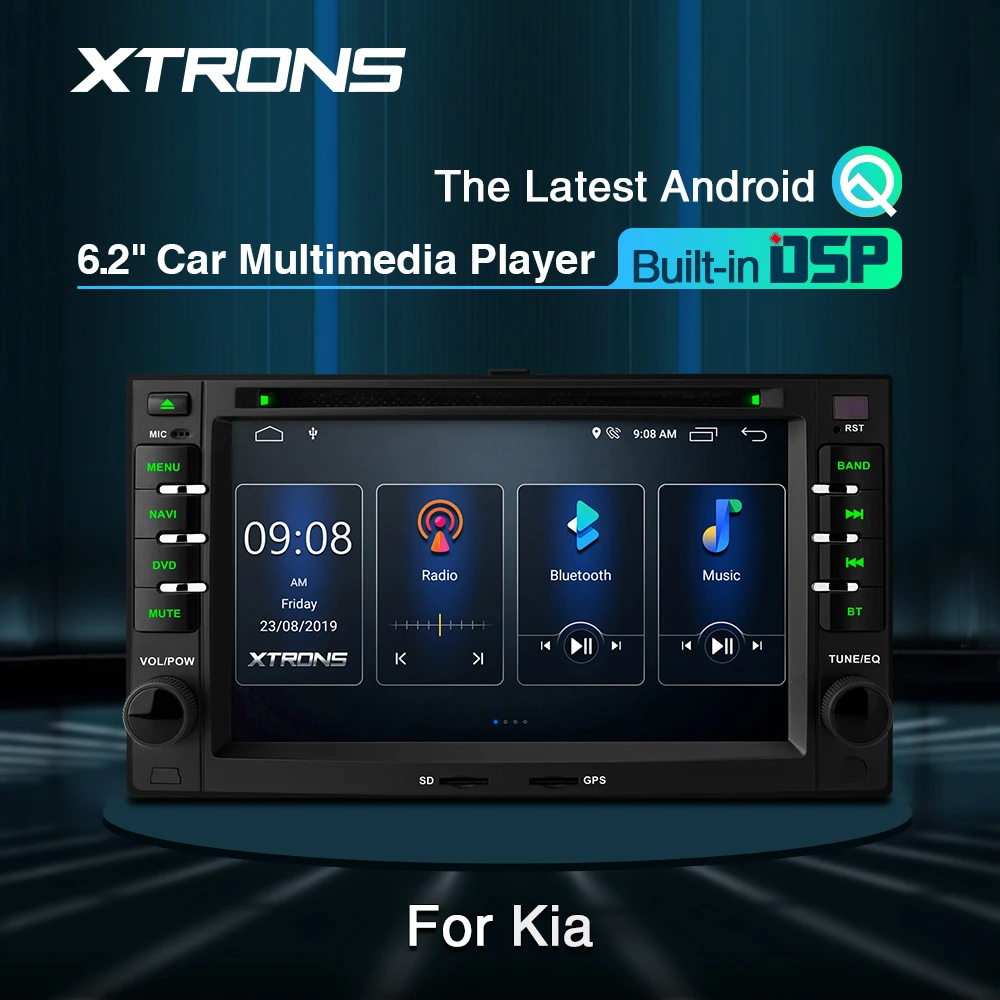 XTRONS 6 2 &quotDSP новейшая Android GPS навигация мультимедийный DVD плеер для KIA Cerato (LD) Optima
