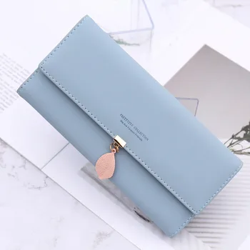 

Women Fashion Long Style Coin Purse Student Card Wallet Multi-function Folding Small Zipper Key Pouch Gift Coin Purse #1026