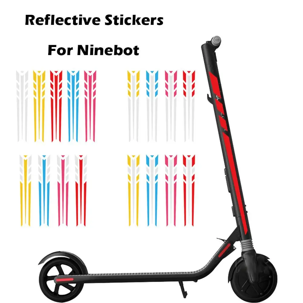 

Electric Scooter Skateboard Reflective Stickers For Ninebot ES1 ES2 ES3 ES4 autocollant reflechissant T#