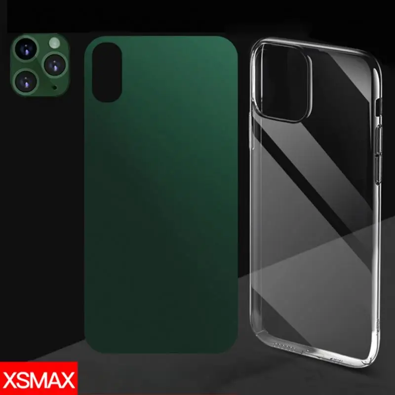 Для iPhone X XS MAX вторая Замена для iPhone 11 алюминиевый сплав камера объектив Кольцо телефон задняя пленка чехол Комплект для iPhone X/XS