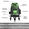 Laser Level 2/3/5 Cross Lines Self-Leveling Green Radius Alternating Direct 360 Rotatable Horizontal Vertical Measuring ► Photo 2/6