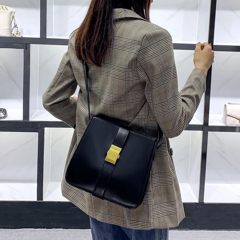 

2019 New Style Autumn And Winter Star Celebrity Style WOMEN'S Bag Large Capacity Roam Tote Bag Hand Bucket Bag Shoulder Bag