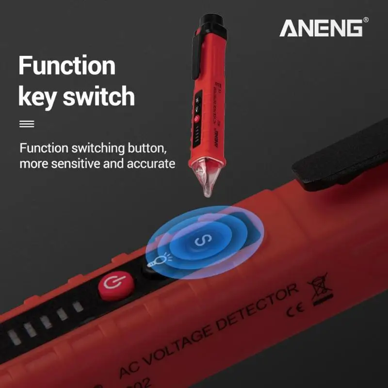 ANENG Digital AC/DC 10V/48V/1000V Voltage Tester Pen Volt Detector Sensor