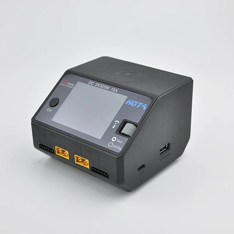 1PC HOTA D6 Intelligent Balance Charger Discharger AC/DC Dual Channel 650W 15A For RC Plane Boats L