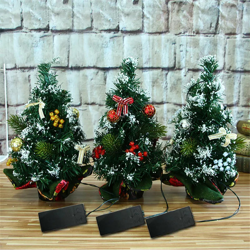 

30cm Mini Christmas Tree Decorations Festival Miniature Tree For DIY Decor Christmas Decorations For Home Artificial Tabletop