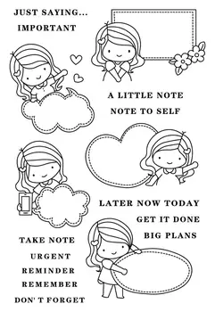 

Girl Transparent Clear stamps and metal cutting dies