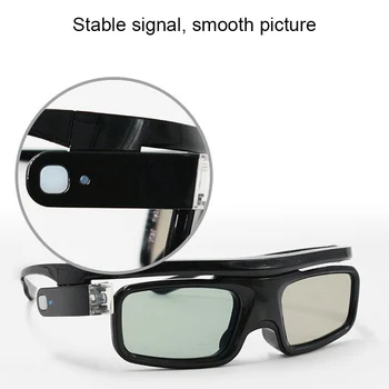 

Lightweight Active Shutter Rechargeable 3D Glasses Goggles for DLP LINK Projector @M23