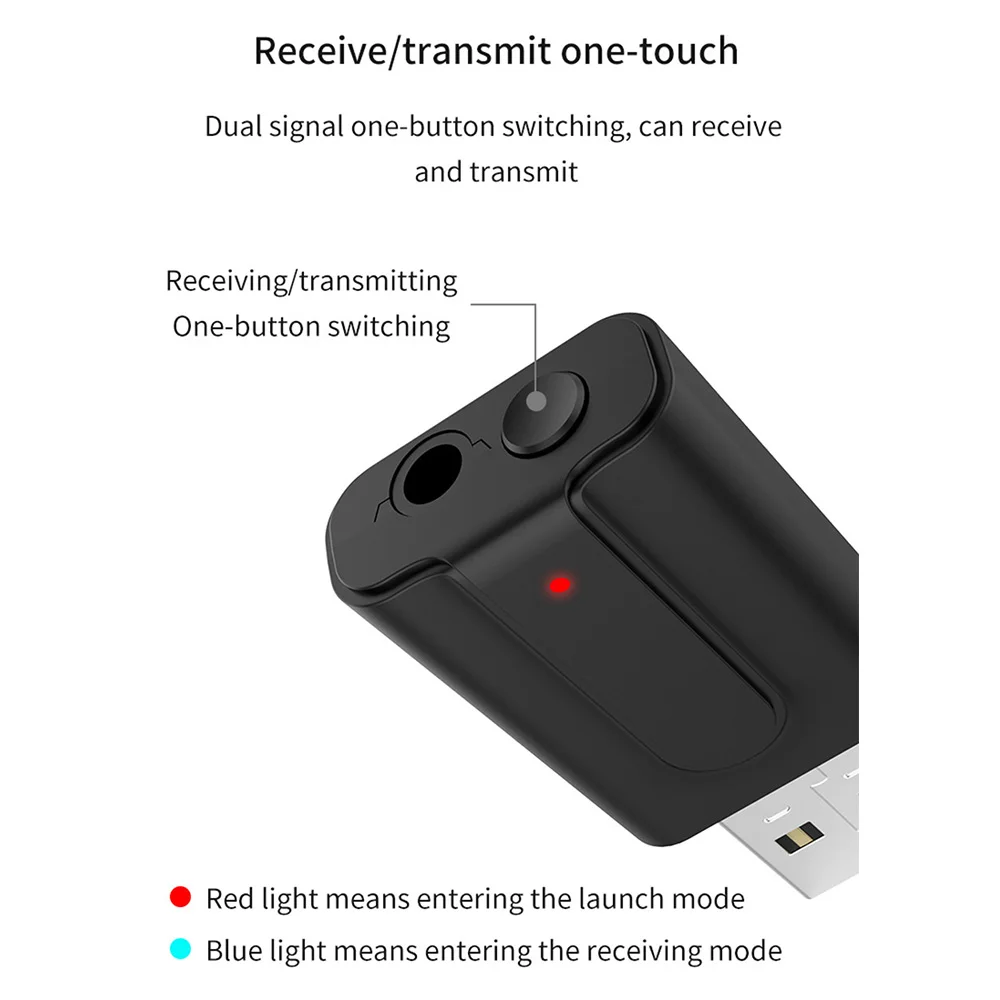 Bluetooth 5,0 аудио приемник передатчик 2в1 RCA 3,5 мм AUX Jack Hifi стерео USB беспроводной адаптер для ТВ ПК автомобильный комплект MP3