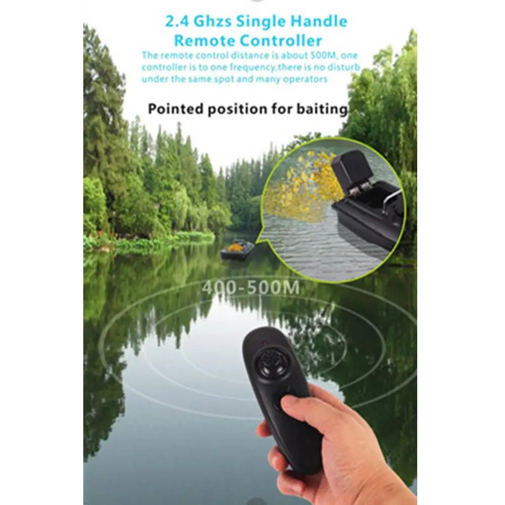 

Kuulee Rc Bait Boat Fish Finder Speed Cruise Yaw Ship Strong Wind Resistance Bait Boat Remote Control Cruise Smart Fishing