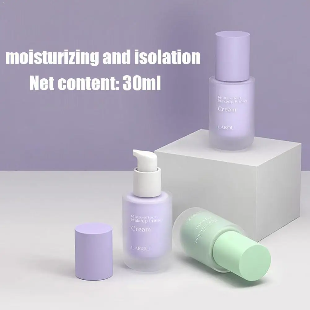 

Make Up Foundation Cream Base Primer Long Lasting Moisturzing Green Cosmetics Eyeshadow Purple Primer Eyelid Color Liquid A7P1