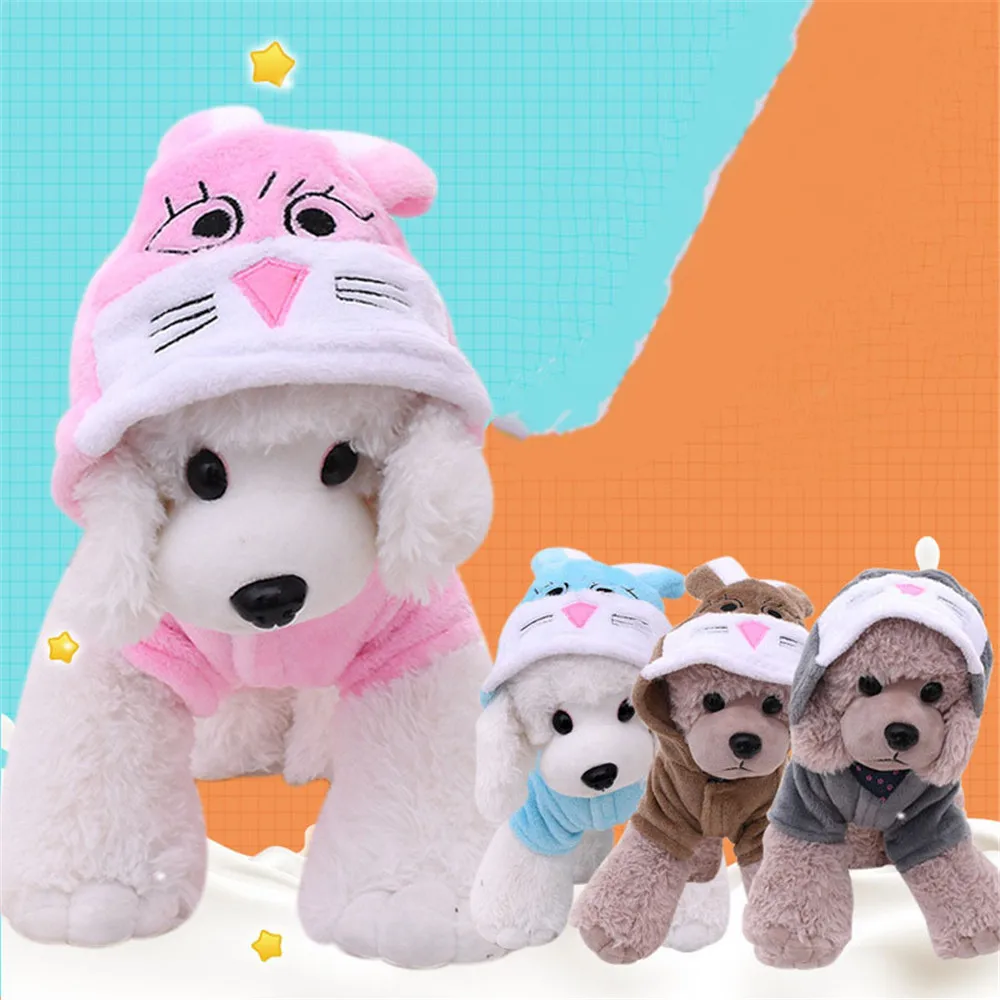 

Miflame Funny Dog Hoodies Rabbit Pet Sweater For Dog Clothes Fleece Pomeranian Poodle Clothes Cute Small Dog Costume Pet Pajamas