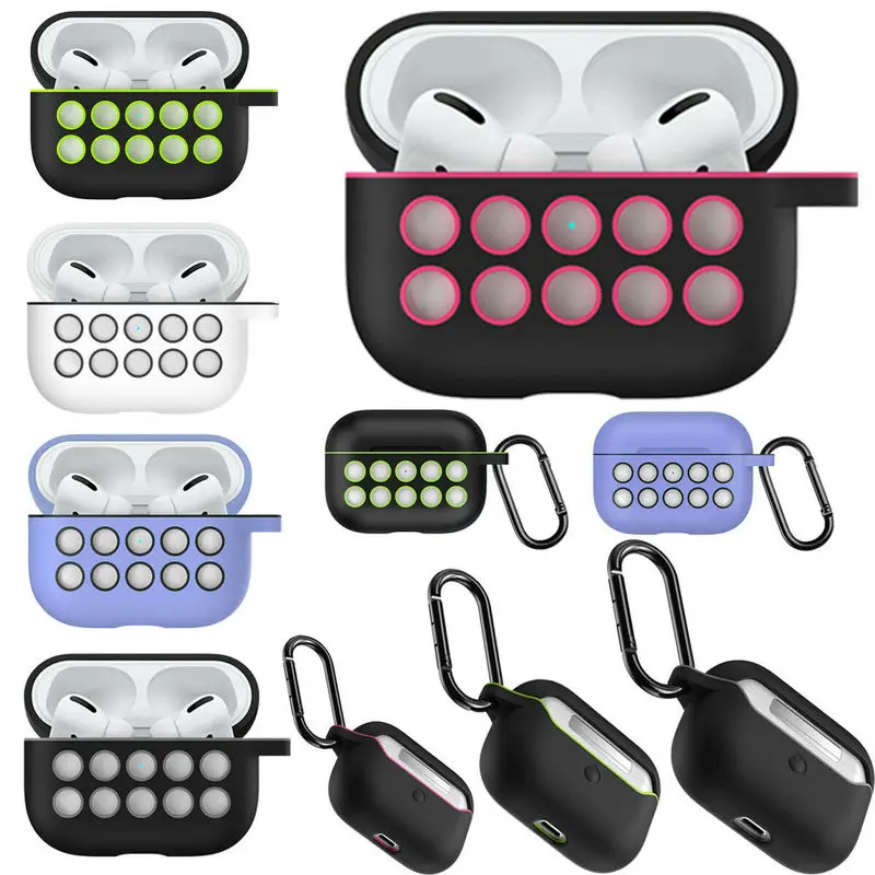 

Silicone Protective Cover for Apple Airpods pro Wirless Bluetooth Earphone Soft Case For Airpods Protective Cases